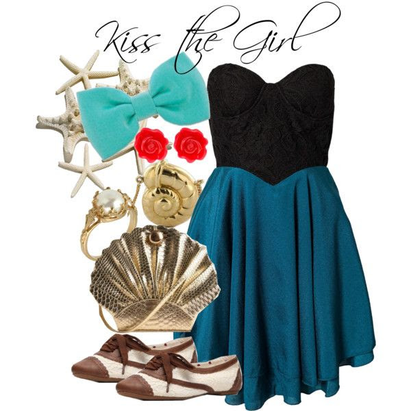 Disneybound Kiss the Girl - Ariel. I cannot believe how much these look like the characters!