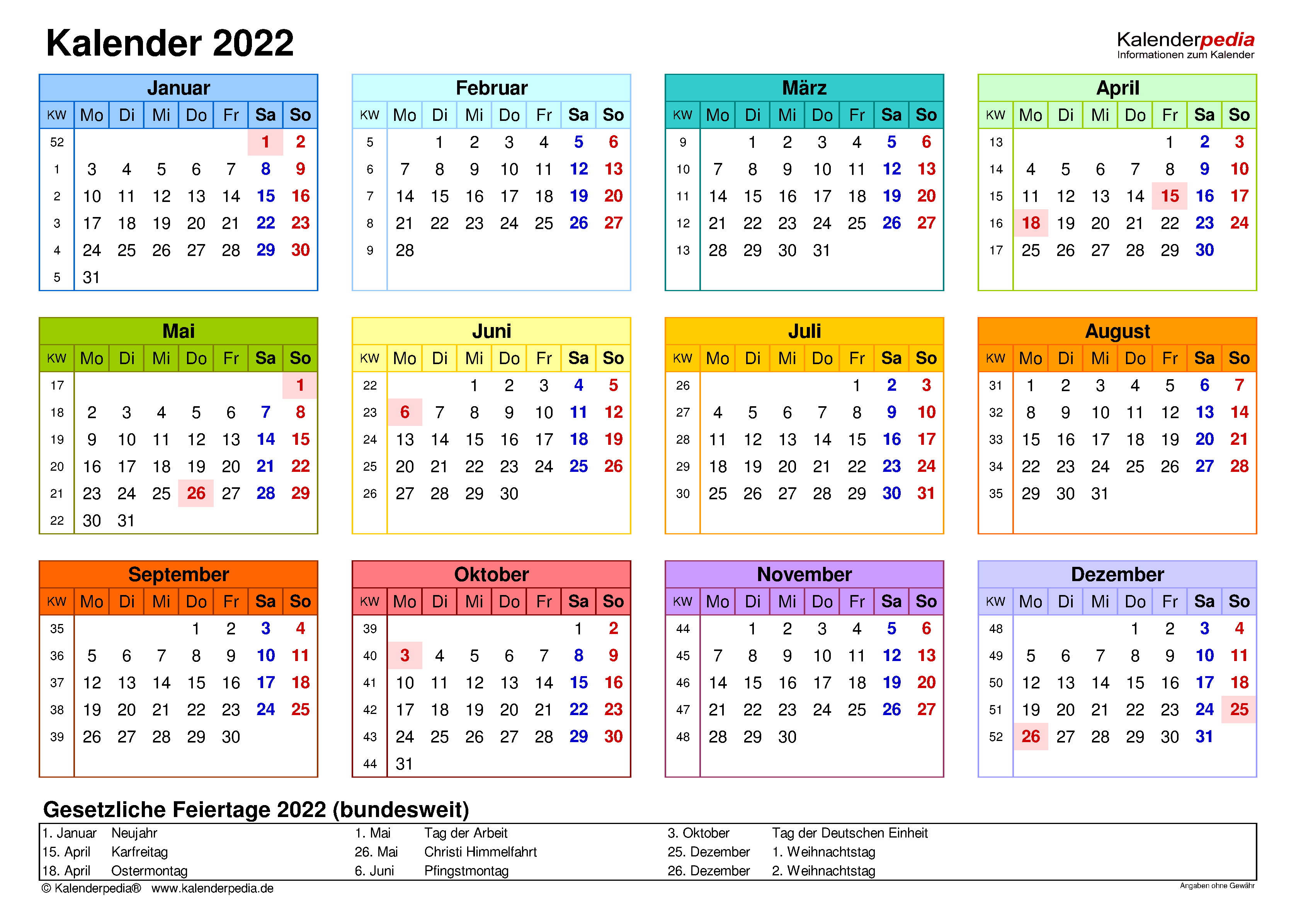 Kalender 2022 zum Ausdrucken als PDF 17 Vorlagen kostenlos Kalender 2022 zum Ausdrucken als PDF 17 Vorlagen kostenlos