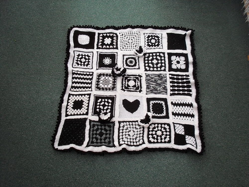 Thank you to everyone that has contributed Squares for this Black and White Blanket. 'Please add note if you see your Squares!'