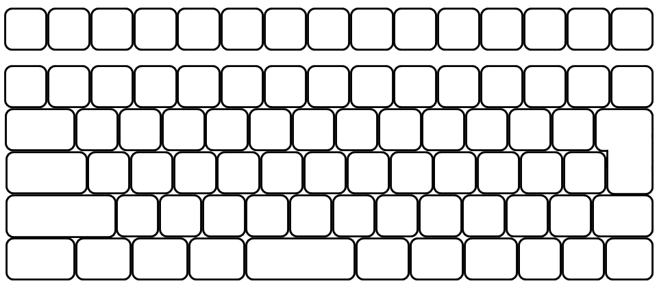 フリーフォントで キーボード画像 作成 琴線に触れる