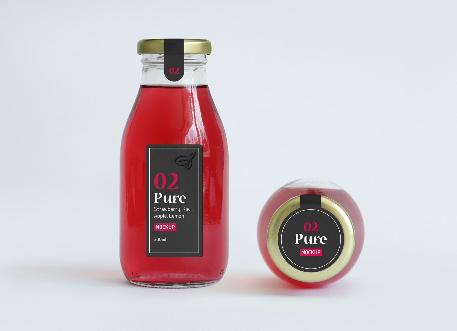 Download Free Juice Bottle Label Mockup PSD - Good Mockups