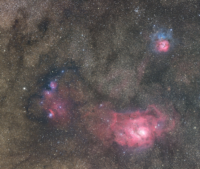 干潟星雲と三裂星雲 M8 M 天体写真の世界