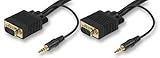 PC Laptop to HD LCD LED Plasma TV 15 pin VGA with Jack Audio Cable 2m