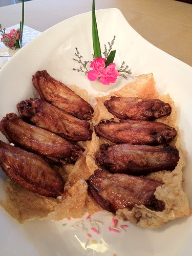 5 Jun 12 - Fried chicken wings wrapped in beancurd skin.