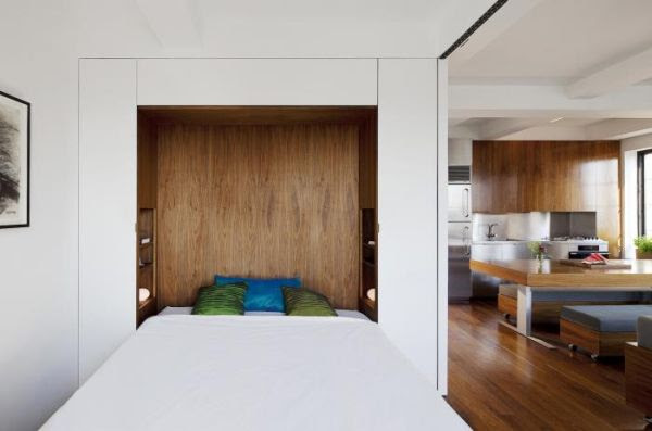 Tiny studio apartment with ingenious interior design solutions