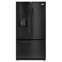 Whirlpool GI6FARXXB Gold 25.5 Cu. Ft. Black French Door Refrigerator - Energy Star