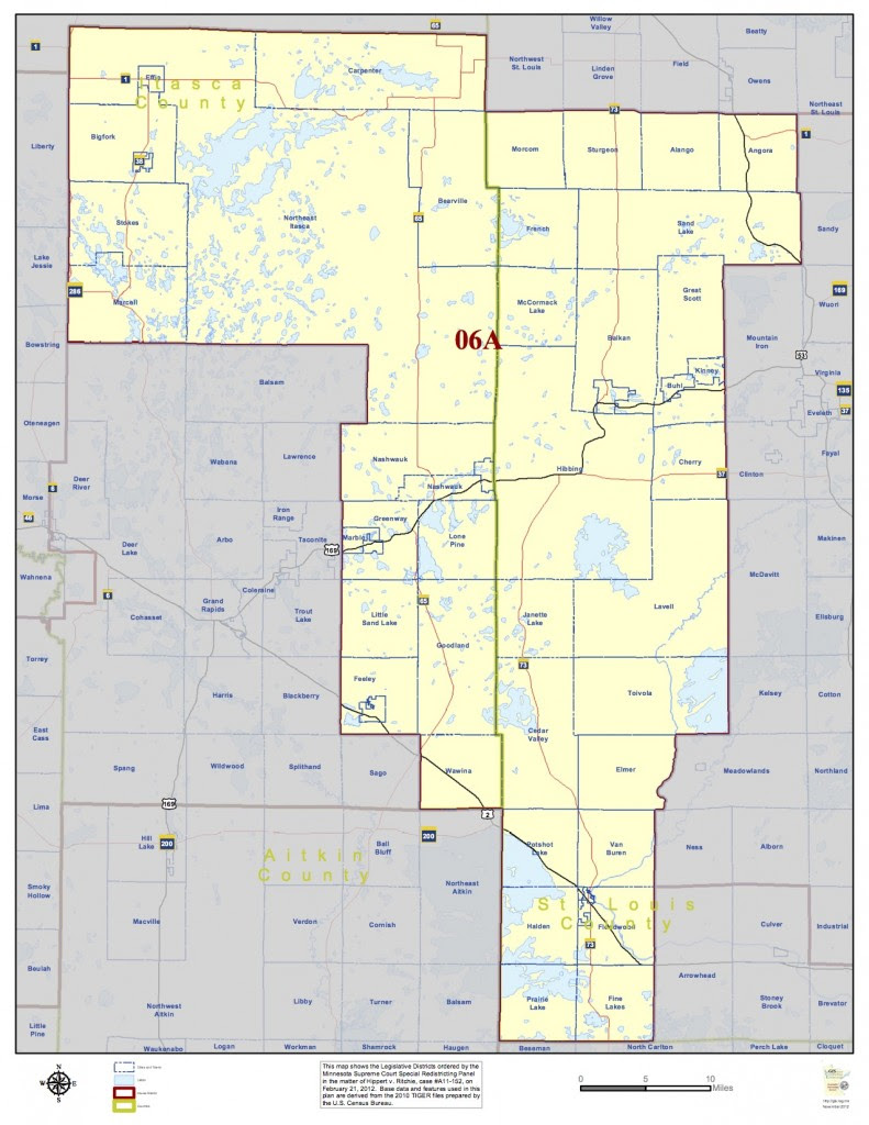 Minnesota House District 6A covers Hibbing, Chisholm, Marble, Taconite, Nashwauk, Keewatin and Bigfork, as well as Floodwood in the south, along with many rural townships.