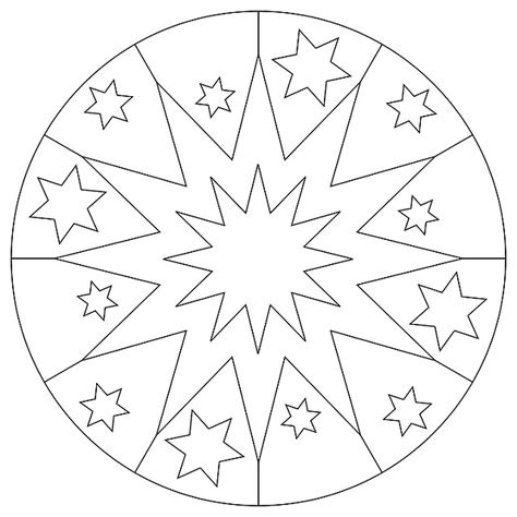 illustration mandala star christmas  image