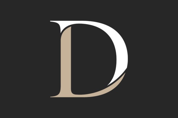 Designbundles Letter LD Logo Print on Demands Design by zeebram Compatible with Silhouette, Cricut and other cutting machines.