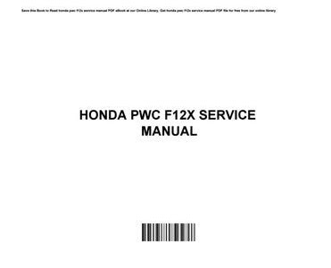 Link Download 2005 honda f12x owners manual New Releases PDF