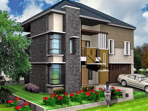 gambar desain rumah tingkat minimalis  lantai mewah