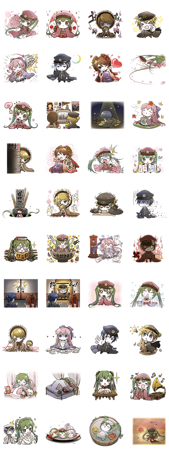 初音ミク 千本桜 Line公式スタンプ Lineで使えるスタンプを紹介 スタンプひろば