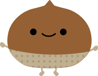 秋 栗のイラスト 無料イラスト