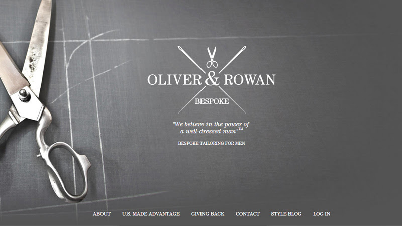 oliver and rowan bespoke company website