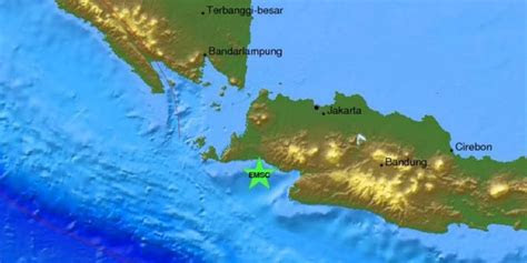 gempa  sr berpusat  pandeglang terasa  jakarta