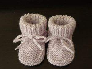 Chaussons Parme 0 3 Mois Mes Tricots Et Astuces