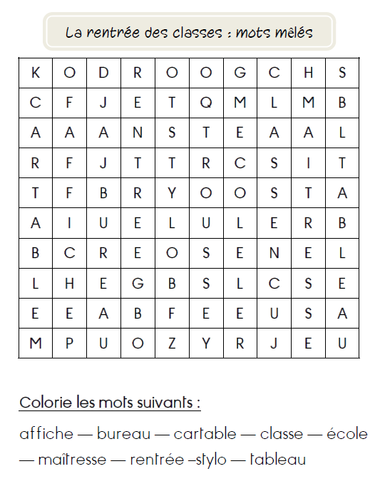 Delfynus Une Maitresse Qui Vous Veut Du Bien Jeux De Lecture Sur Le Theme De La Rentree Cp Ce1