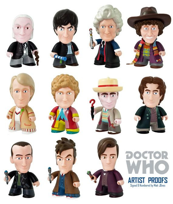 Doctor Who ARTIST PROOF figures released from Matt "Lunartik" JOnes!!!