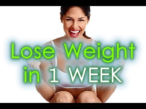 how to lose your weight in 1 week