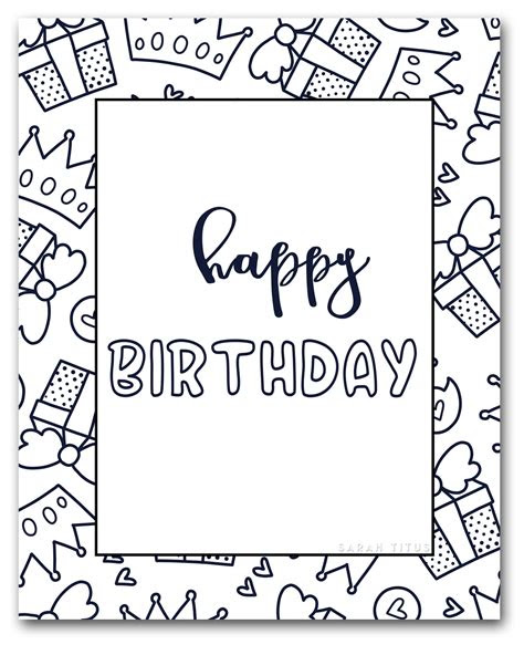  birthday cards to coloring birthday card coloring page random coloring
