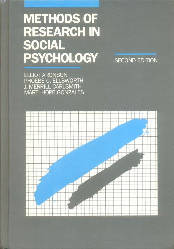 Methods of Research In Social Psychology, by Elliot Aronson, Phoebe C Ellsworth, J. Merrill Carlsmith, Marti Hope Gonzales