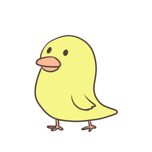 黄色い鳥のイラスト かわいいフリー素材が無料のイラストレイン