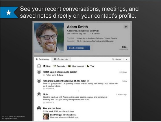 New LinkedIn Contacts