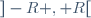 ]-R , R[