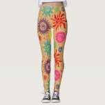 Pop Fashion Ethnic Sun Pattern Leggings