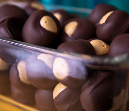 Homemade buckeye candy