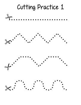 Printable worksheets designed to help kids develop their scissor skills during these early years. cutting practice worksheets by love learning love teaching tpt