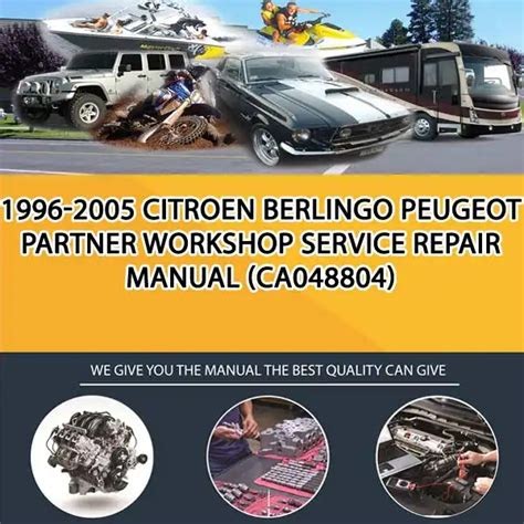 eBook Citroen Berlingo Service Repair Workshop Manual 1996 2005