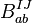 B_{ab}^{IJ}