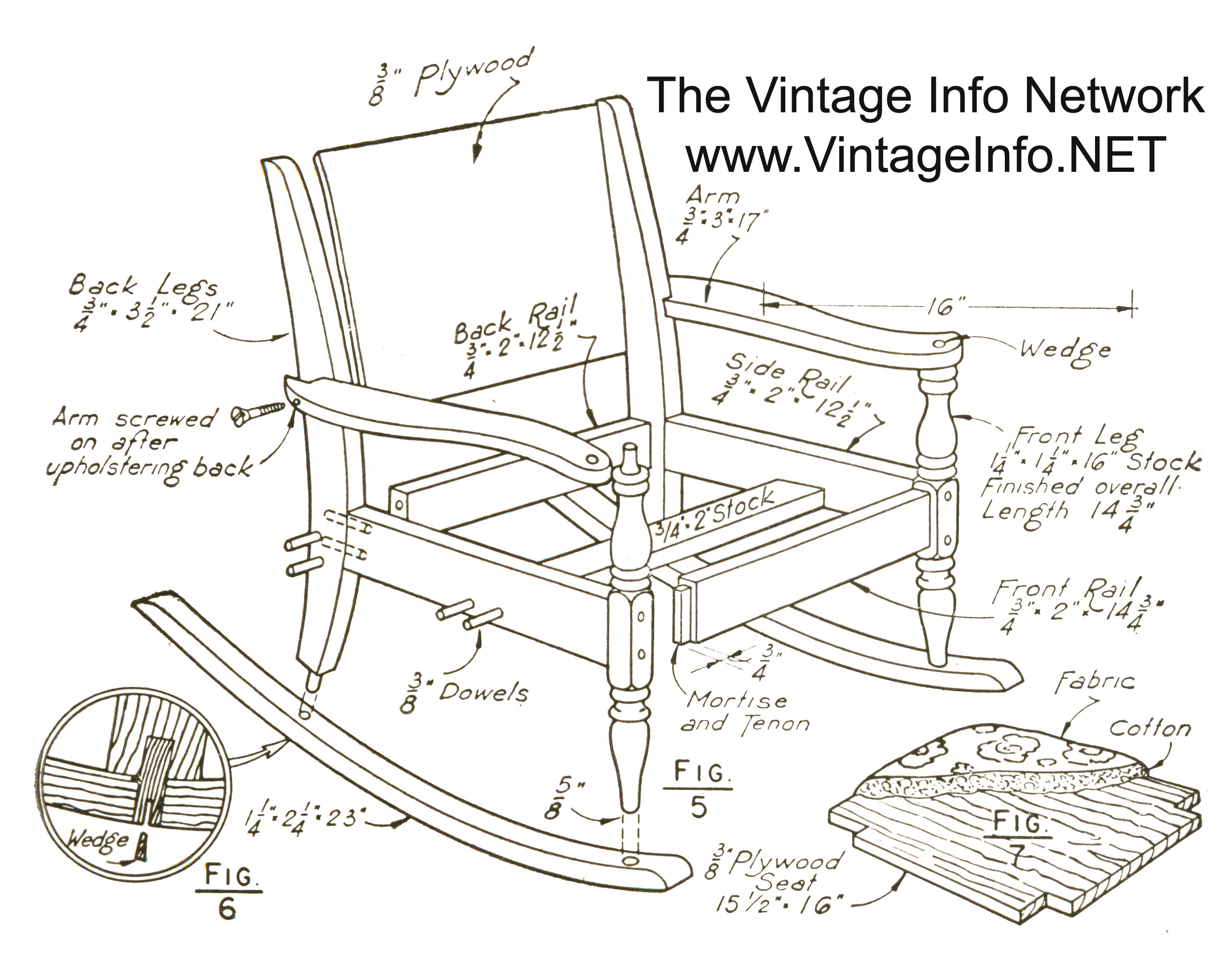 Free Woodworking Plans For Rocking Chair