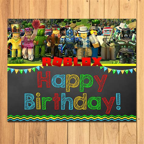 Throwing a roblox birthday party? roblox happy birthday sign chalkboard roblox birthday party