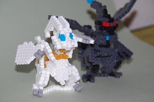 アイロンビーズ ポケモン レシラム 3dperlerbeadsお手軽頑固な立体アイロンビーズ