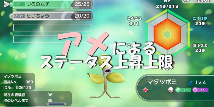ポケモンlet S Go ピカチュウ イーブイ アメによるステータスアップ上限を検証してみた たんぶらぁの隠れ家 裏 部屋