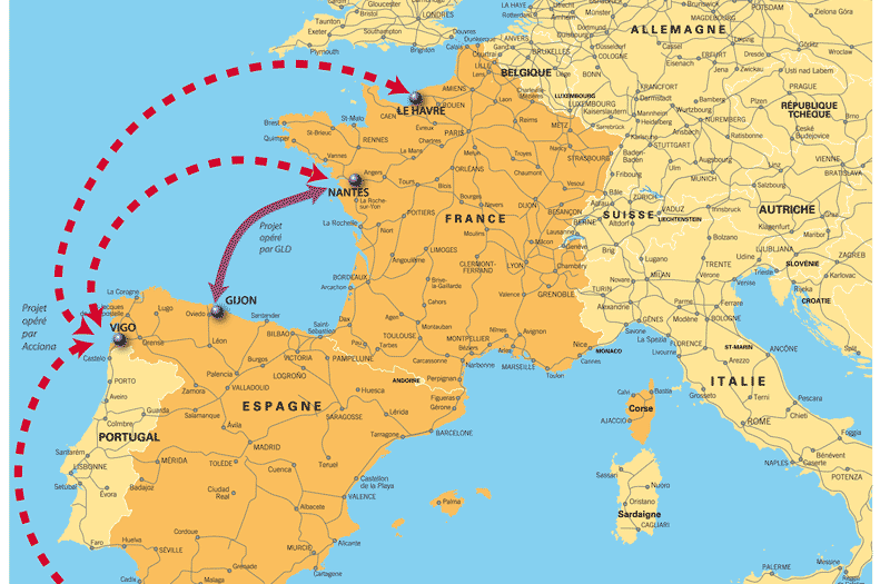 Carte France - Espagne » Vacances - Arts- Guides Voyages