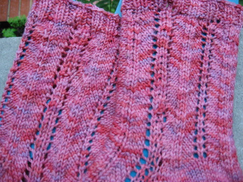 Sock-it-to-me Toe Up Chevron socks in Dream in Color Smooshy