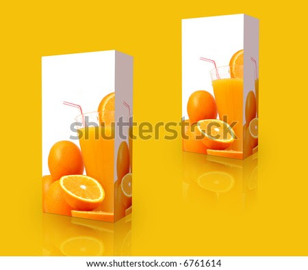 cartons of orange juice. stock photo : orange juice