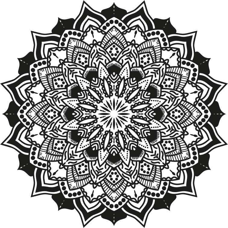 Download Mandala Vector graphics Poster Illustration - monochrome ...