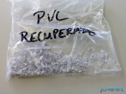 Amostra de Polímeros: Matéria prima plásticos - PVC Recuperado (Policloreto de vinil) [en] Polymers Sample: Plastic raw material - PVC recovered (Polyvinyl Chloride)