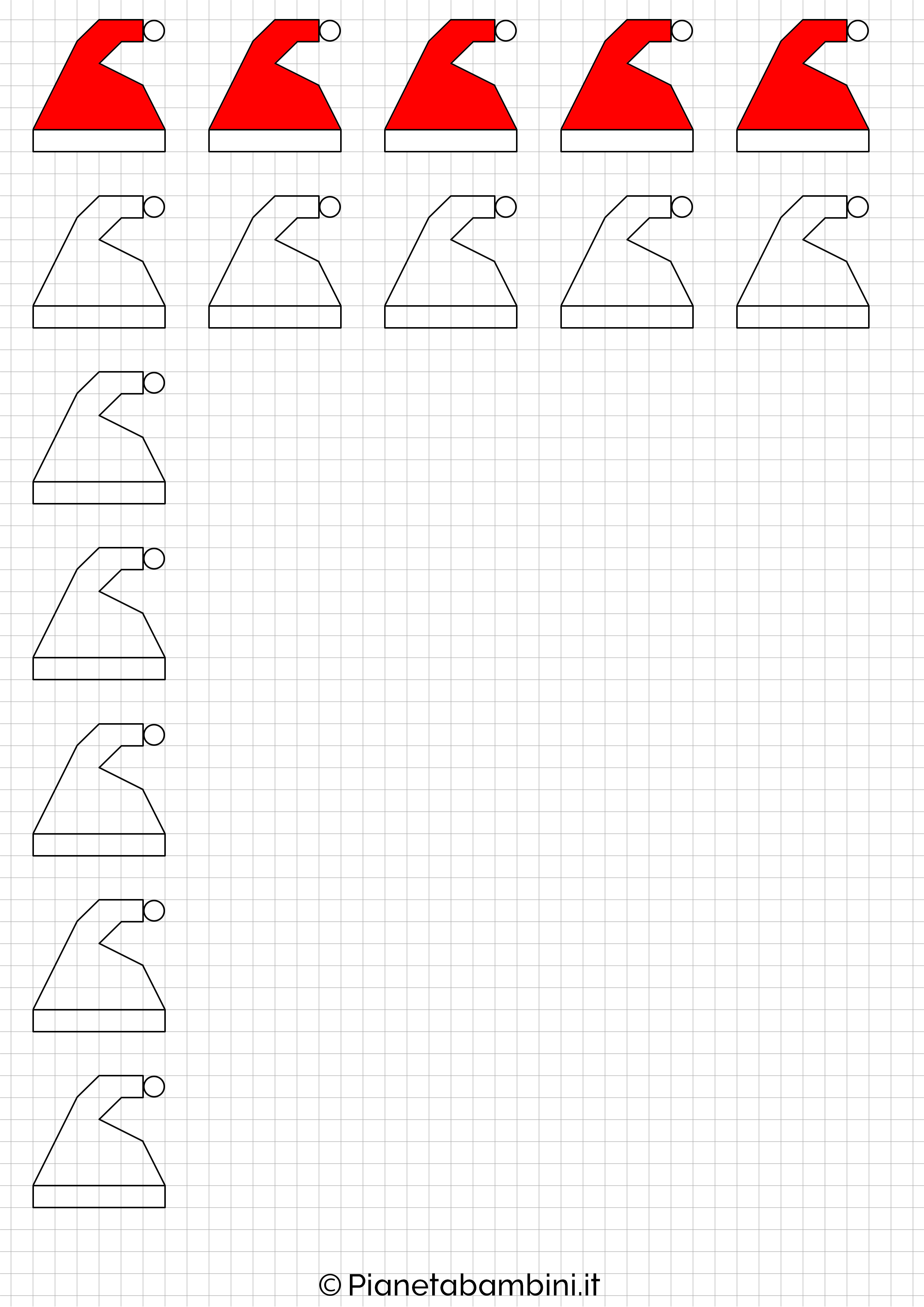 Disegni delle cornicette di Natale da stampare singolarmente