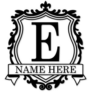 Download Silhouette Design Store - View Design #134900: crest monogram e