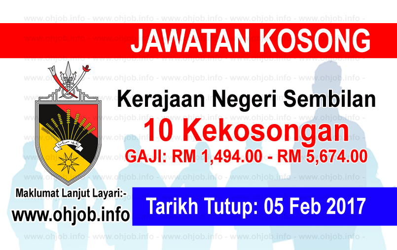 Jawatan Kerja Kosong Kerajaan Negeri Sembilan logo www.ohjob.info februari 2017
