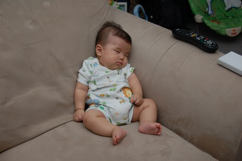 Tuckered out.