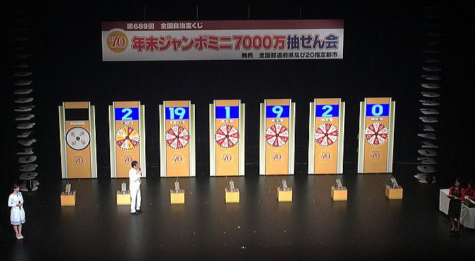 年末ジャンボミニ7000万 第6回 当選番号 15年12月31日