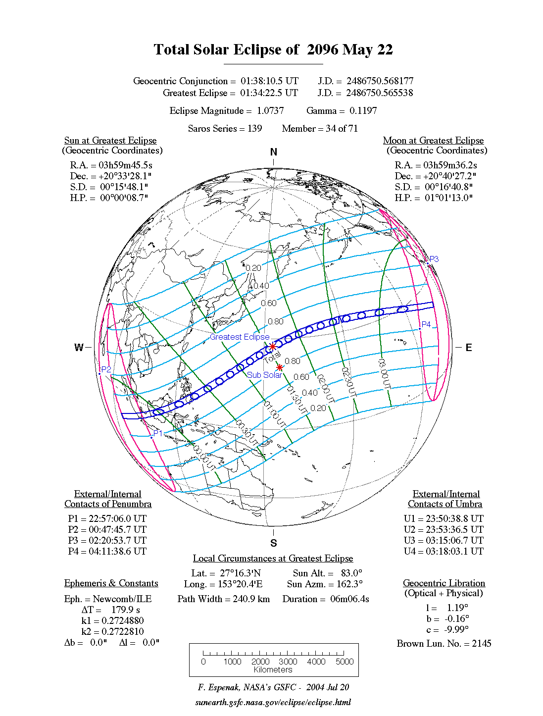 Nasa Solar Eclipse Map