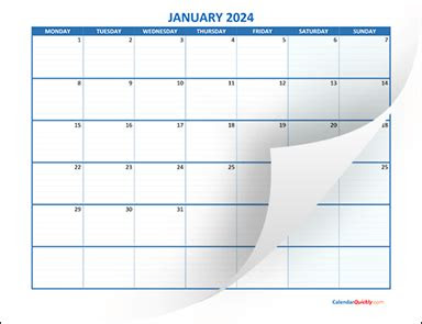 Listed on sep 28, 2023. monthly monday 2024 blank calendar calendar quickly