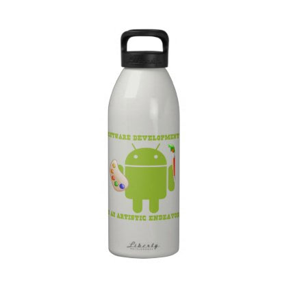 Software Development Is An Artistic Endeavor Water Bottles